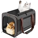 GAPZER Large Cat Carrier Soft, Collapsible Travel Pet Carry Bag, Small Dogs