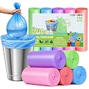 Small Trash Bags 2.6 Gallon, Colorful Bathroom Trash Bags, 110 Count