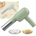 Small Household Automatic Noodle Gun with 5 Shaping Molds, Portable Handheld Electric Pasta Maker 5-in-1 Cordless Portable Noodle Maker for Home/Comercial Use