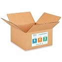 Small Moving &amp; Shipping Boxes 6 x 6 x 3 inches (5-Pack) - Extra Strength 200 lb vs Regular - Corrugated Moving Boxes for USPS/UPS/FEDEX - Shipping Box - Small Packaging Box by IDL Packaging