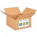 Small Moving &amp; Shipping Boxes 6"L x 6"W x 3"H (25-Pack) - Extra Strength 200 lb vs Regular - Corrugated Moving Box, Made in USA - Small Cardboard Box - Moving Box Heavy Duty by IDL Packaging