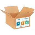 Small Moving &amp; Shipping Boxes 8 x 8 x 4 inches (5-Pack) - Extra Strength 200 lb vs Regular - Corrugated Moving Boxes for USPS/UPS/FEDEX - Packing Box for Moving - Cardboard Box by IDL Packaging