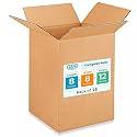 Small Moving &amp; Shipping Boxes 8"L x 8"W x 12"H (25-Pack) - Extra Strength 200 lb vs Regular - Corrugated Durable Packing Boxes - Small Box for Moving - Corrugated Cardboard Box by IDL Packaging