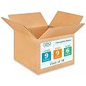 Small Moving &amp; Shipping Boxes 9x9x6 inches (10-Pack) - Extra Strength 200 lb vs Regular - Corrugated Strong Boxes for Packaging - Cardboard Box Moving - Small Packing Box by IDL Packaging