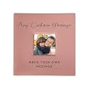 Small Personalized Custom Message Photo Album Pink Leatherette Holds 100 Photos Custom Gift