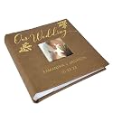 Small Personalized Wedding Photo Album Leatherette Holds 100 Photos Custom Couple Gift