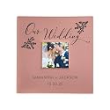 Small Personalized Wedding Photo Album Leatherette Holds 100 Photos Custom Couple Gift