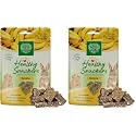 Small Pet Select Healthy Snacker Banana (2 Pack), Treats for Rabbit, Guinea Pig, Bunny, Other Small Pets, Made with Real Fruit, Veggies, and Timothy Hay, 4oz