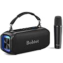 Bobtot Small Portable Speaker for Adults with Wireless Microphone