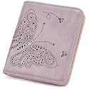 KITEVIUN Small RFID Wallet Women Ultra Thin Slim Womens Wallet Mini Compact Bifold Pocket Ladies Wallets for Women Purple