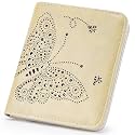 KITEVIUN Small RFID Wallet Women Ultra Thin Slim Womens Wallet Mini Compact Bifold Pocket Ladies Wallets for Women LIGHT YELLOW