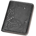 KITEVIUN Small RFID Wallet Women Ultra Thin Slim Womens Wallet Mini Compact Bifold Pocket Ladies Wallets for Women BLACK