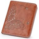 KITEVIUN Small RFID Wallet Women Ultra Thin Slim Womens Wallet Mini Compact Bifold Pocket Ladies Wallets for Women BROWN