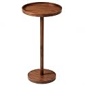 Small Round Side Table Bamboo Drink Table