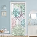 Small Stall Shower Curtain 36 x 72 Inch, Half Narrow Dorm Nautical Decor