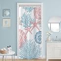 Small Stall Shower Curtain 36 x 72 Inch, Half Narrow Dorm Nautical Decor