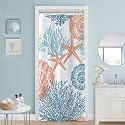 Small Stall Shower Curtain 36 x 72 Inch, Half Narrow Dorm Nautical Decor