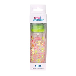 small wonder baby feeding bottle pure green 250ml - pack of 1