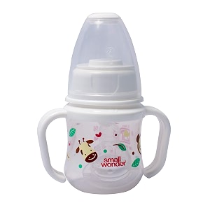 small wonder feeding bottle 60 ml white - clear
