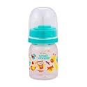 Small Wonder Baby Feeding Bottle Slim Neck Admire 60 ml Pack of 1, Animal Print, with Anti Colic Nipple with Feeding Spoon, New Born/Infants/Toddler Upto 3 Years, BPA Free, Green Colour