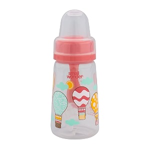 small wonder baby feeding bottle natural pink 125ml - pack of 1