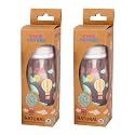 Small Wonder Baby Feeding Bottle Slim Neck Natural 250 ml Pack of 2, Ballon Print, with Anti Colic Nipple with Feeding Spoon, New Born/Infants/Toddler Upto 3 Years, BPA Free, White Colour