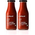 SMALLBATCH Root-Free San Marzano Tomato Ketchup, Gourmet Condiment, Jain Friendly, Spread, Dip, Refined Sugar-Free, Organic Jaggery, Khakra, Paneer, Pizza, No Preservative, 100% Vegan - 350g