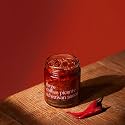 SMALLBATCH Three Chillies Picante Schezwan Sauce, Spicy Gourmet Condiment, Dip, Stir Fry, Marinate, Spread, Cook, Eggs, Pasta, Noodles, Chips, Dosa, Paratha, No Preservatives, Pure Veg - 180gms