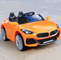 SmallBoyToys Z4 Battery Operated Ride on (1-5 Yrs) with Music, Lights, Safety Seat Belt, Bluetooth Remote Car Battery Operated Ride On (Orange)