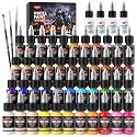 Smallbudi 44 Colors Model Paint Set 20ml/0.6Oz Miniature Acrylic Paint
