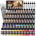Smallbudi 60 Colors Model Paint Set 20ml/0.6oz Miniatures Acrylic Paint Set