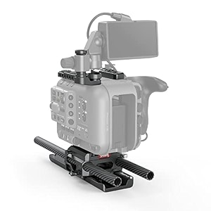 smallrig camera accessory kit for sony fx6 camera ilme-fx6 comes with dovetail plate fx6 top plate baseplate lcd screen mounting clamp adapter and 15mm rod - 3225