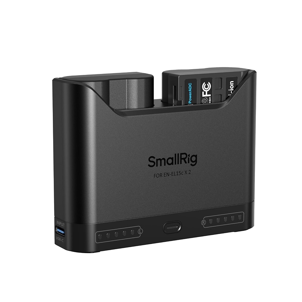 SMALLRIG EN-EL15c Camera Battery Set for Nikon, 22.5W Dual Slot Charger ...