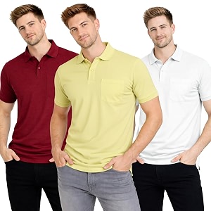 SMAN Polo Neck T-Shirt Pack of 3