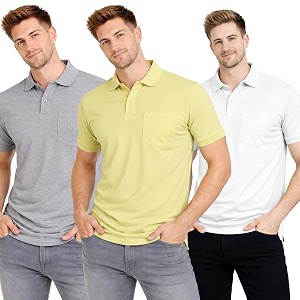 SMAN Polo Neck T-Shirt Pack of 3