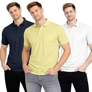 SMAN Polo Neck T-Shirt Pack of 3