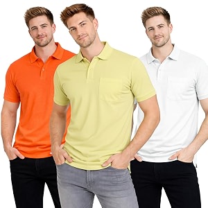 SMAN Polo Neck T-Shirt Pack of 3