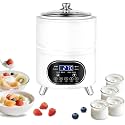 Smart 360° Constant Temperature Yogurt Machine,Commercial Yogurt Fermentation Machines,Home Electric Fermentation Machine,for Homemade Yogurt,Natto,Rice Wine,Fruit Vinegar White-8L