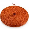 SMART&amp;CASUAL 2mm Natural Jute Twine String Thin for Craft Plant Garden Gift Wrapping Christmas Handmade Art Decoration Packing String Home Art Decoration (Orange) (328 Ft (100M))