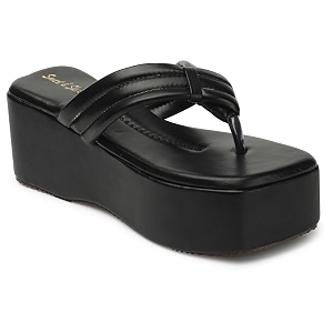 Smart Sleek Crossover-Strap Platform Heels Sandal