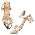 Smart amp Sleek Transparent Block Heels Sandals