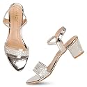 Smart amp Sleek Transparent Block Heels Sandals