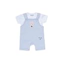 Smart Baby Printed Pure Cotton Dungaree Set