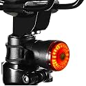 Smart Bike Tail Light, IVKEY Brake Sensing Rear Lights, Auto On/Off Sensor USB Rechargeable, Ultra Bright Red LED Warning, IP65 Waterproof, 6 Flashing Modes for Road Night Riding Cycling Accessories.