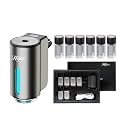 Smart Car Air Freshener,Grey,with 6×10ml Assorted Fragrance Oils