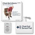 Smart Caregiver Fall Prevention Monitor and Weight Sensing Chair Pad - Alerts Caregiver When They Get Up from Chair - Chair Exit Alert for Elderly - 1 Year Warranty