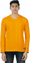 Smart Colors Solid Men V Neck Yellow