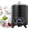 Smart Constant Temperature Yogurt Machine,400w Automatic Yogurt Fermentation Machine,Yogurt Maker Machine,with Temperature and Time Control,for Homemade Yogurt Natto Rice Wine Black-12L