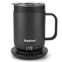 Happiness Self-Heating Coffee Mug,16oz Temperature Control Smart Cup