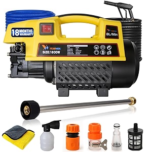 smart high pressure washer 150 bars1800 watts8l min water flow rate8 metres outlet hose portable for car bike and car washer high pressure pump for home smart10